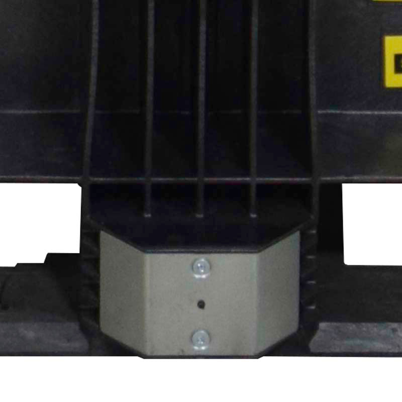 Seed box center foot hit plate on base