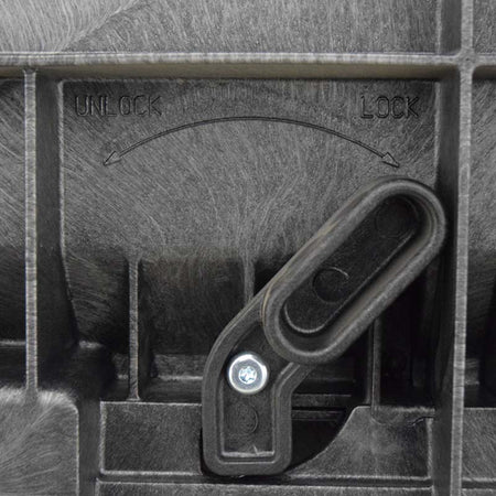 Seed box ring latch
