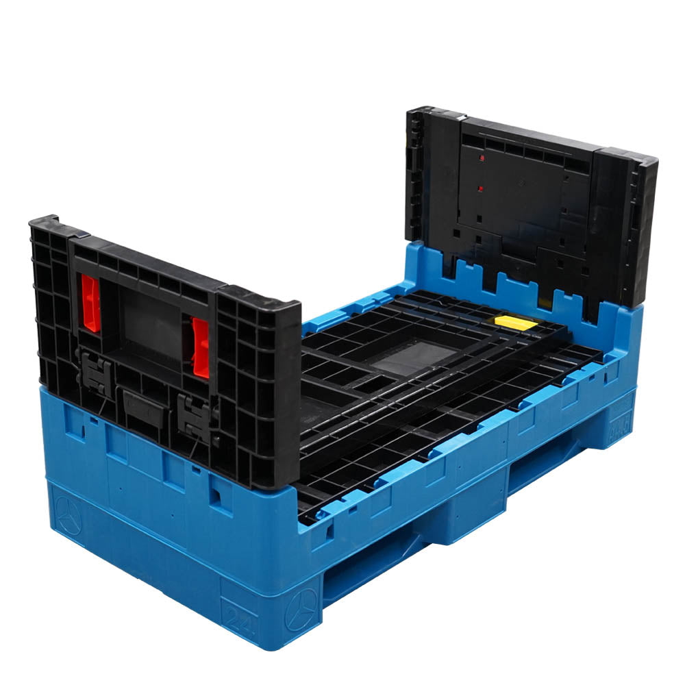 44.5" x 24" x 25" Half-Size Bulk Container two walls down
