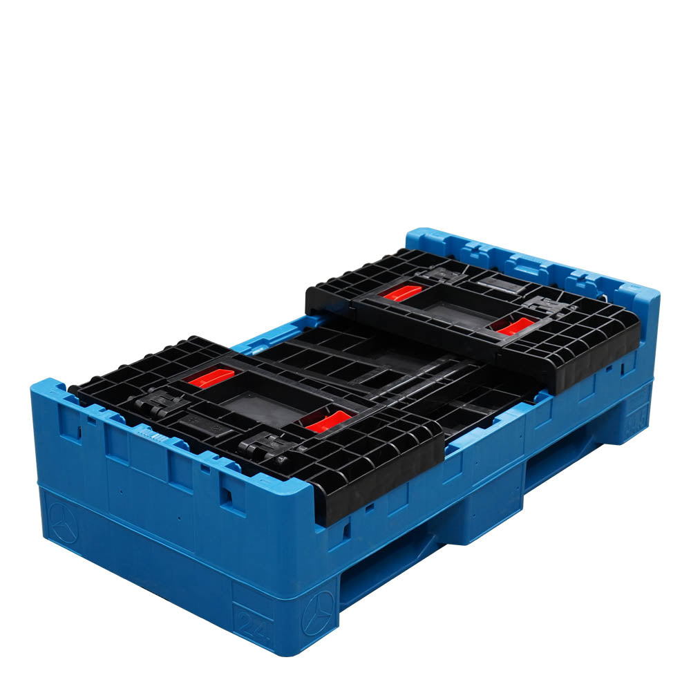 44.5" x 24" x 25" Half-Size Bulk Container collapsed 