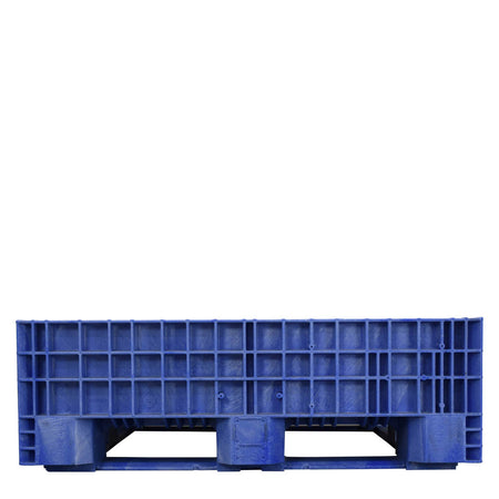 45x48x15 Blue Fixed Wall Bulk Container side view