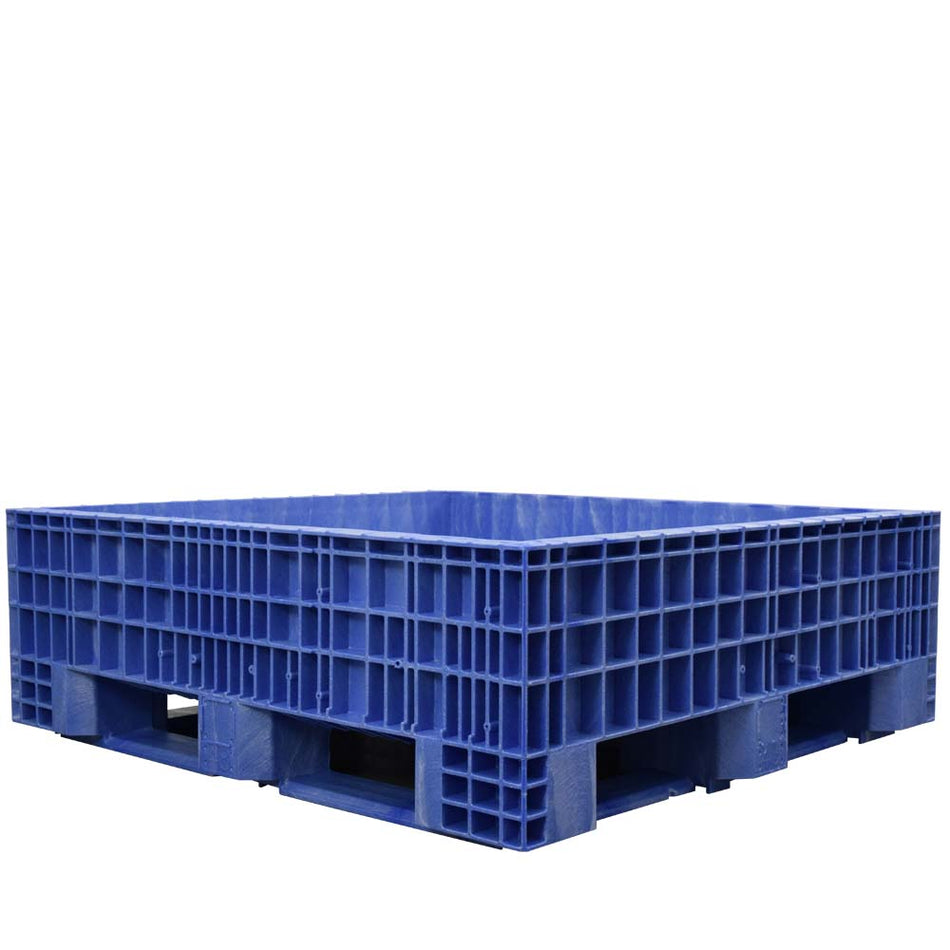 45x48x16 Blue Fixed Wall Bulk Container 