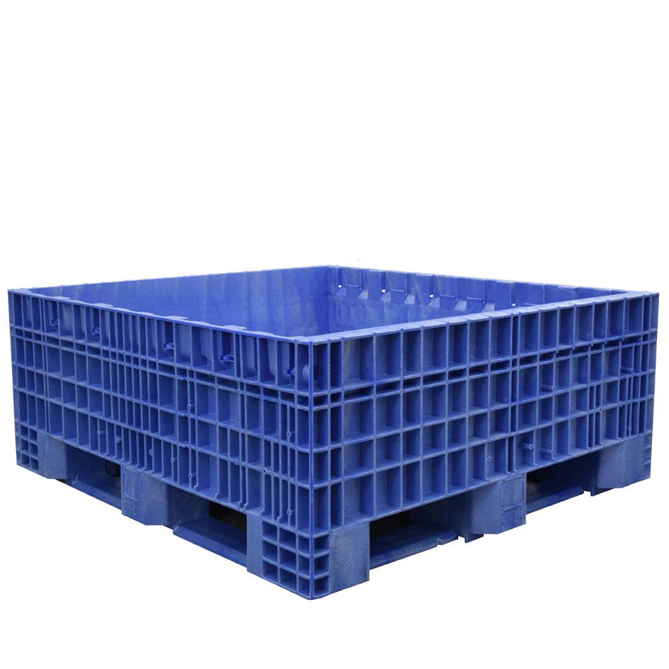 45x48x19 Blue Fixed Wall Bulk Container 