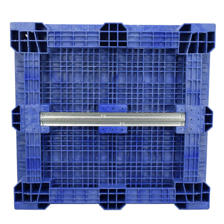 45x48x19 Blue Fixed Wall Bulk Container bottom view