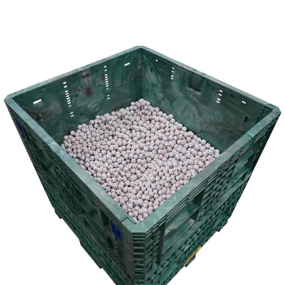 45" x 48" x 50" Hopper Bottom top view with golf balls