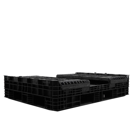 65" x 48" x 34" Extended-Length Collapsible Bulk Container collapsed 