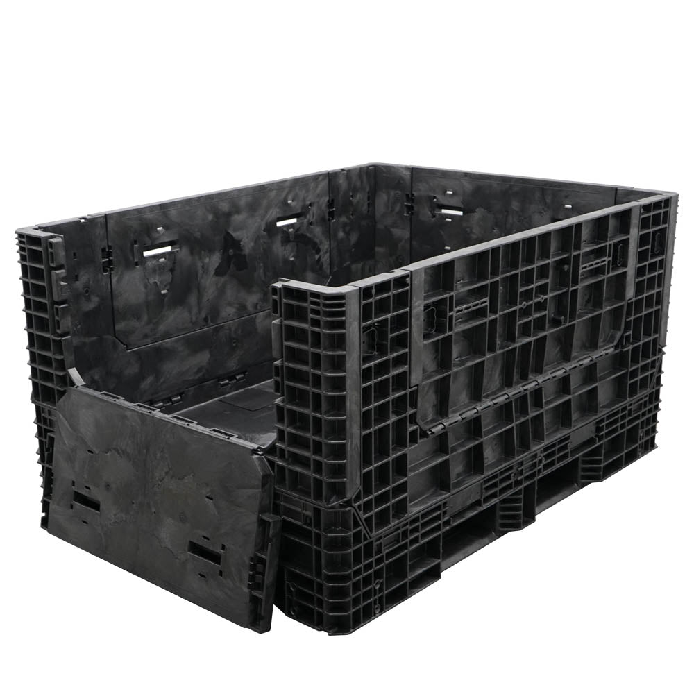 65" x 48" x 34" Extended-Length Collapsible Bulk Container one door