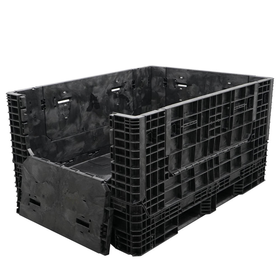 65" x 48" x 34" Extended-Length Collapsible Bulk Container one door