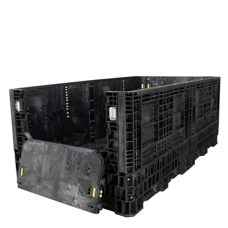 90" x 48" x 34" Extended-Length Collapsible Bulk Container one door down