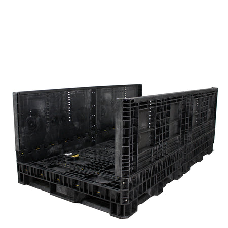 90" x 48" x 34" Extended-Length Collapsible Bulk Container one wall down