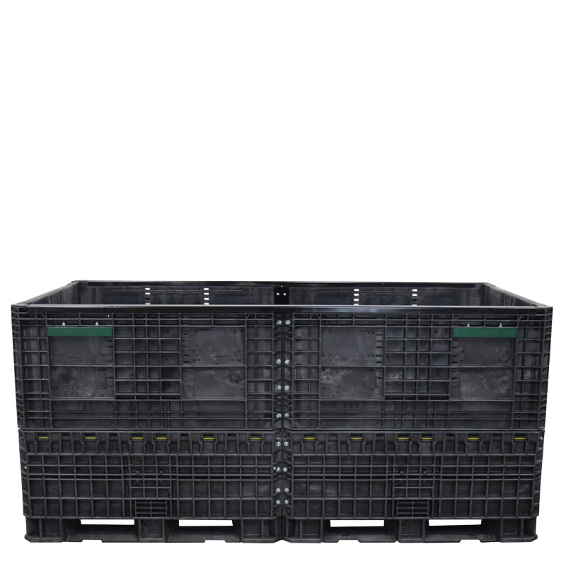 90" x 48" x 42" Extended-Length Collapsible Bulk Container side view