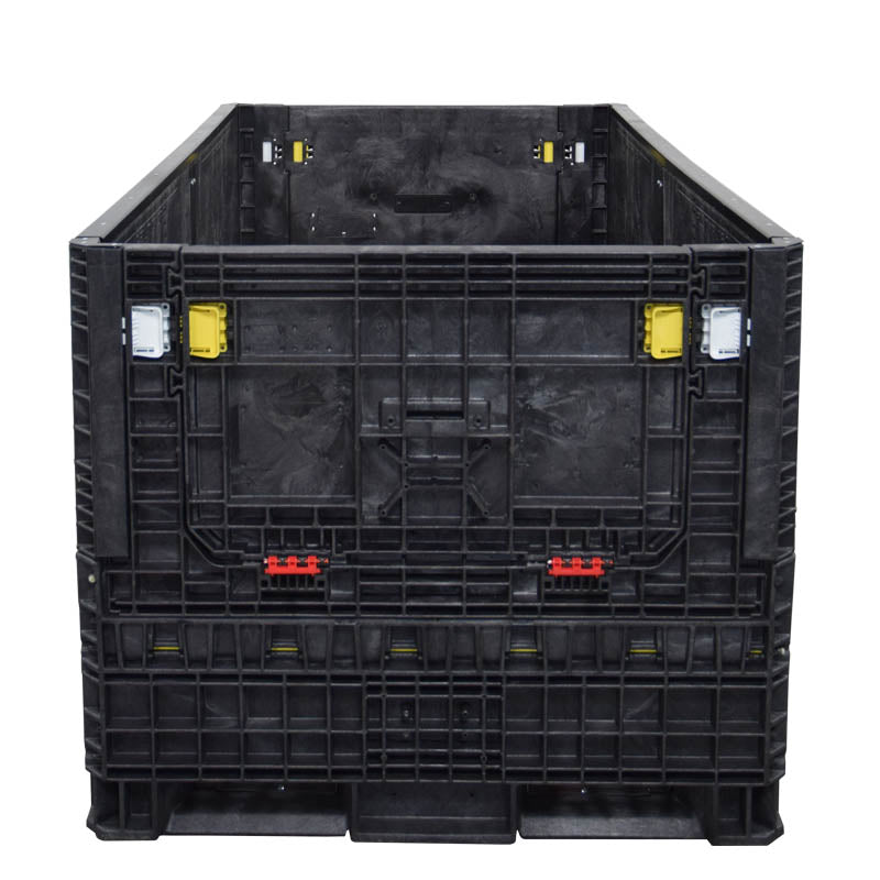 90" x 48" x 42" Extended-Length Collapsible Bulk Container front view