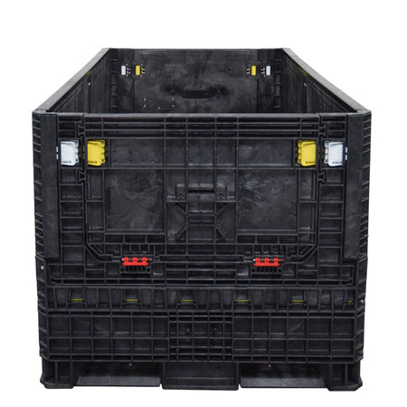 90" x 48" x 42" Extended-Length Collapsible Bulk Container front view