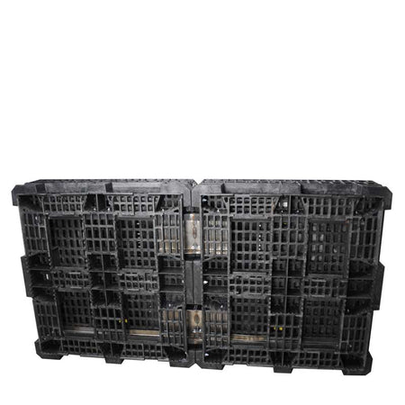 90" x 48" x 50" Extended-Length Collapsible Bulk Container bottom view