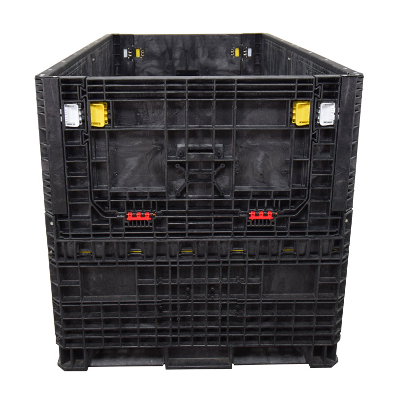 90" x 48" x 50" Extended-Length Collapsible Bulk Container front view