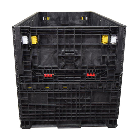 90" x 48" x 50" Extended-Length Collapsible Bulk Container front view