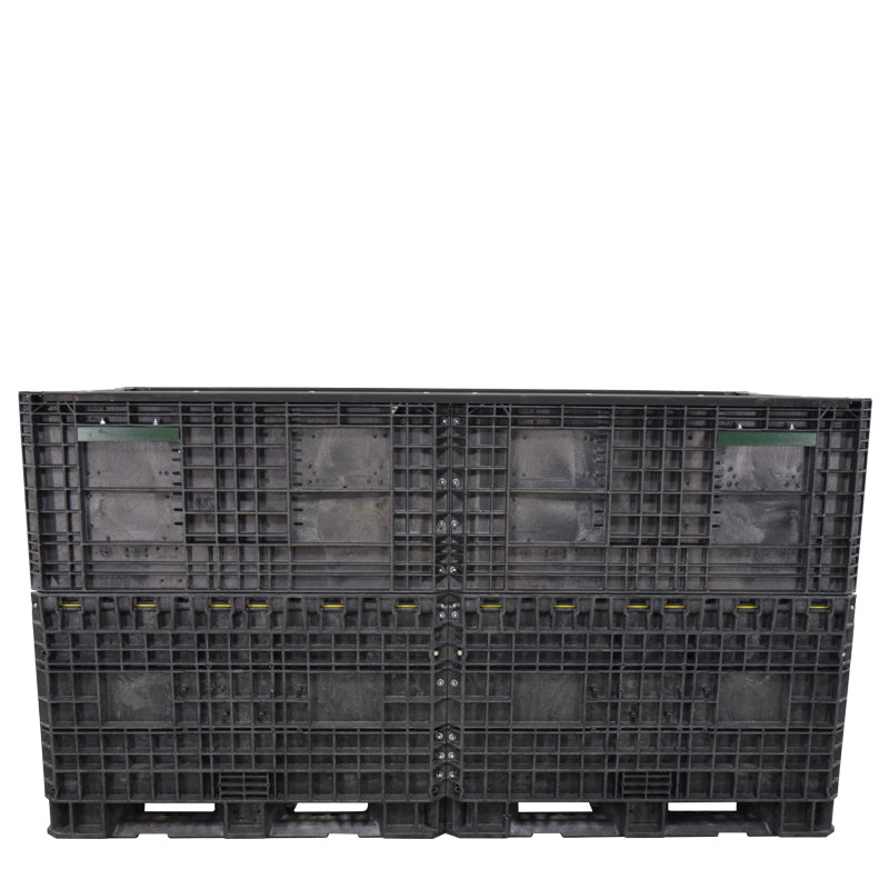 90" x 48" x 50" Extended-Length Collapsible Bulk Container side view