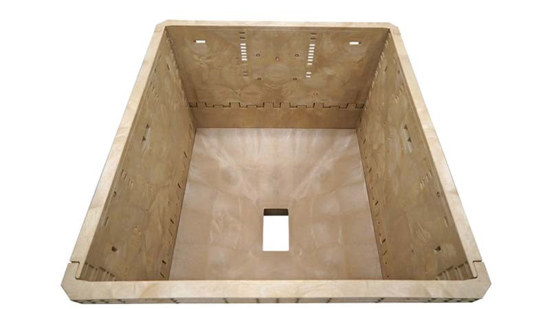 Inside beige hopper 