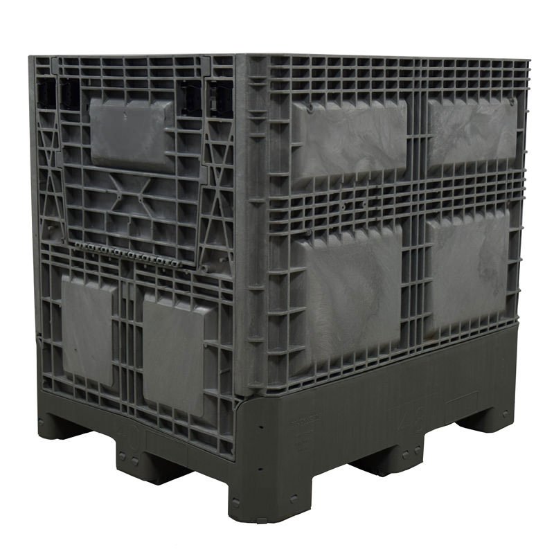 40" x 48" x 46" Medium-Duty Collapsible Bulk Container Grey main view