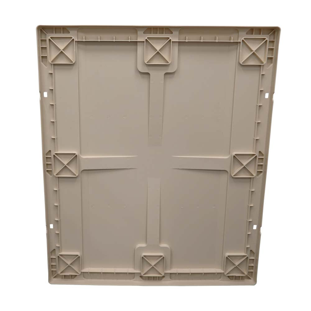 40x48 plastic gaylord lid back view