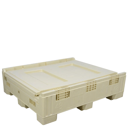 40" x 48" x 46" Intrepid Collapsible Bulk Container collapsed