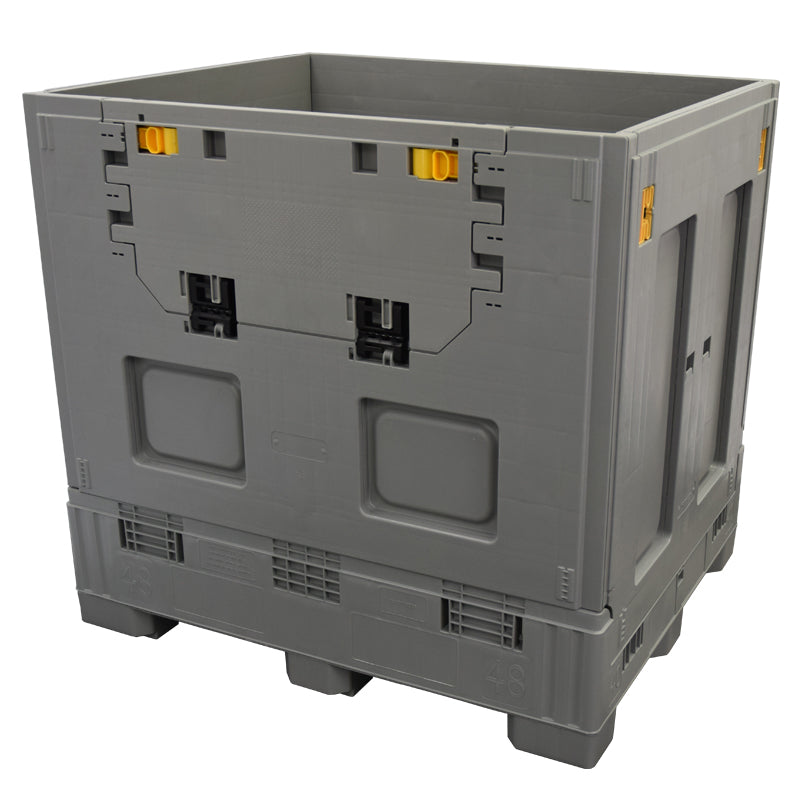 40" x 48" x 46" Plastic Gaylord with drop door