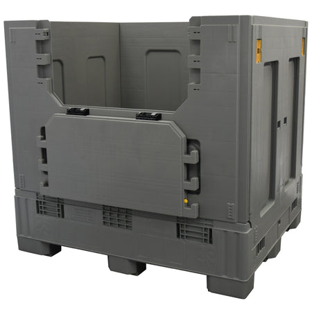 40" x 48" x 46" Plastic Gaylord drop door down