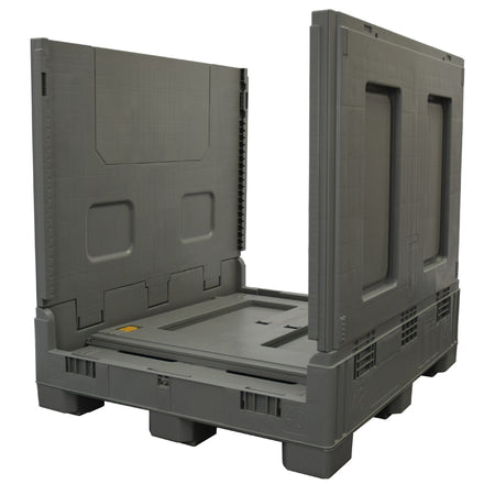 40x48x46 plastic gaylord two walls down