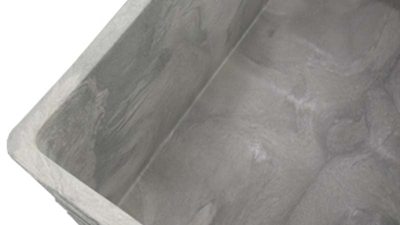 Bulk bin rounded corner 