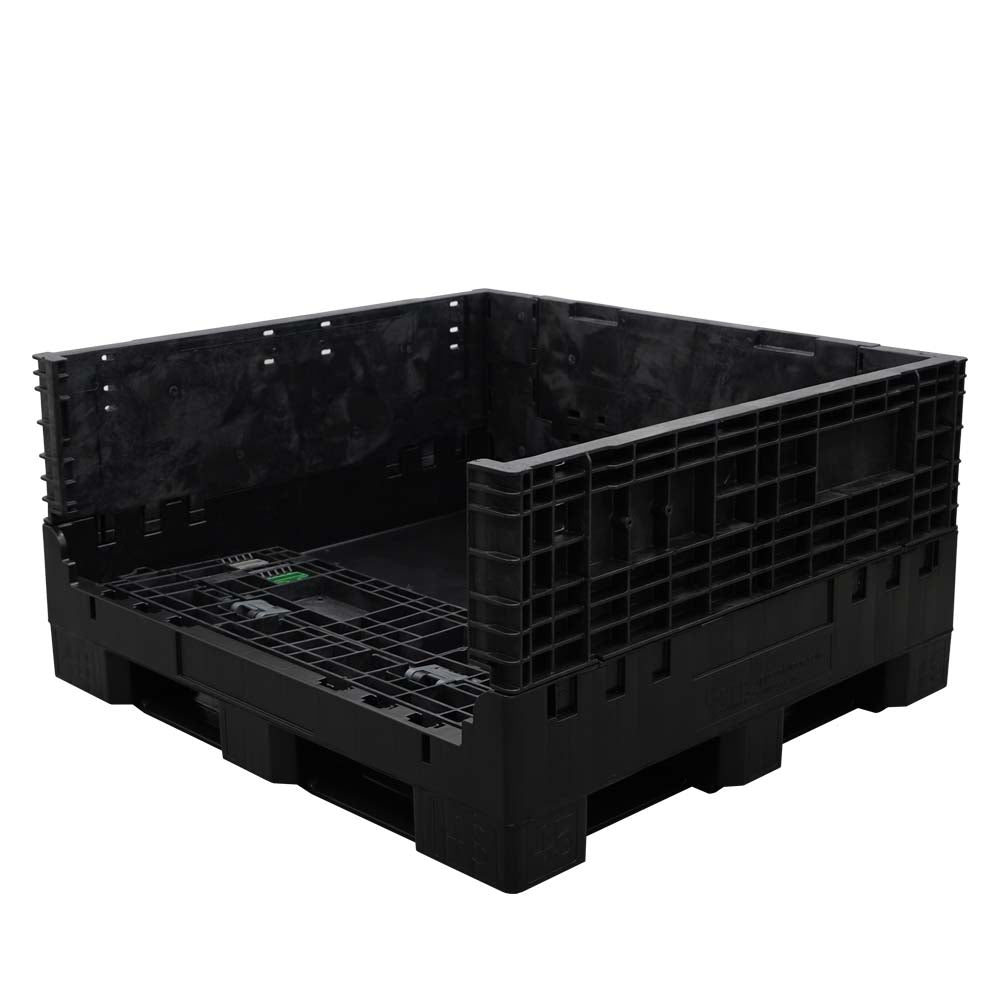45" x 48" x 25" bulk container one wall down