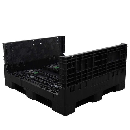 45" x 48" x 25" bulk container two walls down