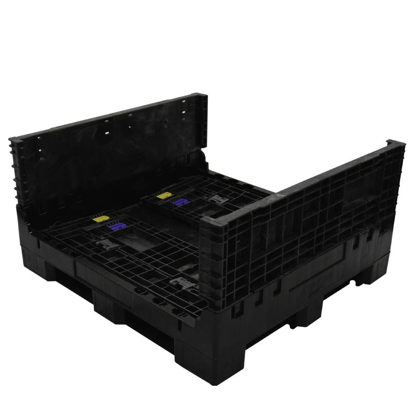 45" x 48" x 25" bulk container two walls down