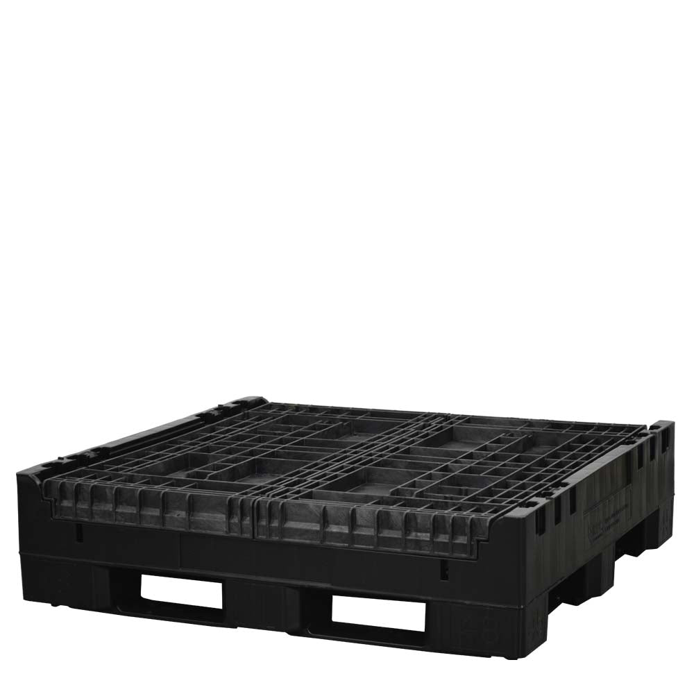 45x48x34 solid floor bulk container fully collapsed