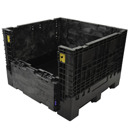 45" x 48" x 34" Extra-Duty Collapsible Bulk Container one drop door