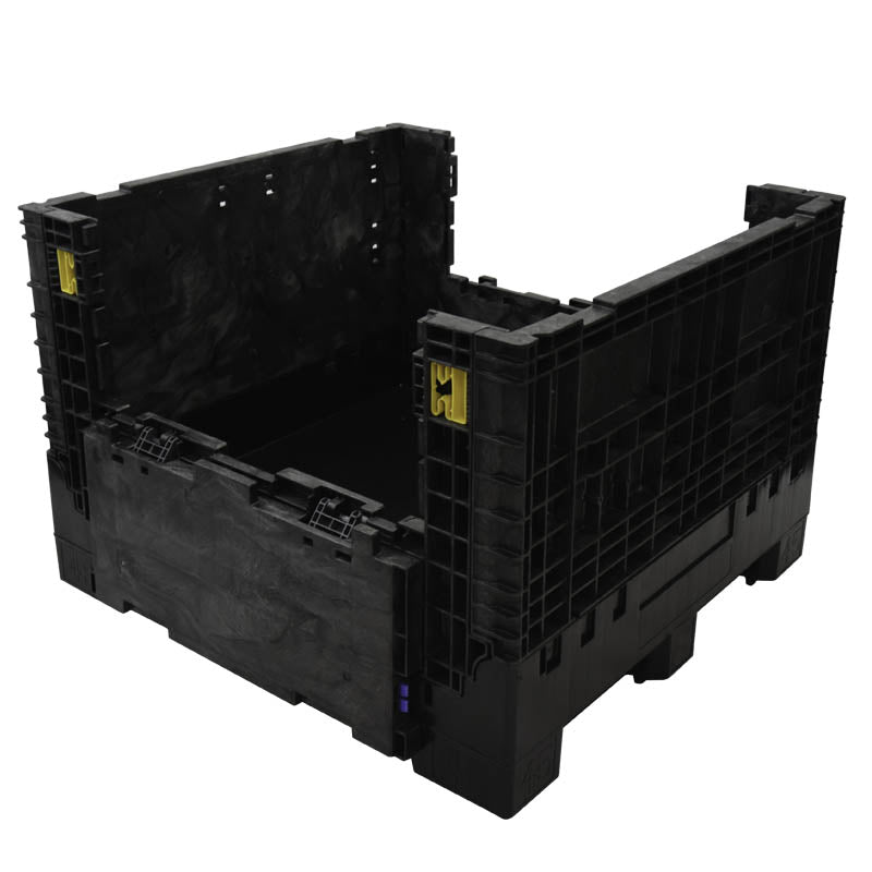 45" x 48" x 34" Extra-Duty Collapsible Bulk Container two drop doors