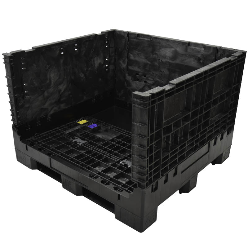 45" x 48" x 34" Extra-Duty Collapsible Bulk Container one wall down