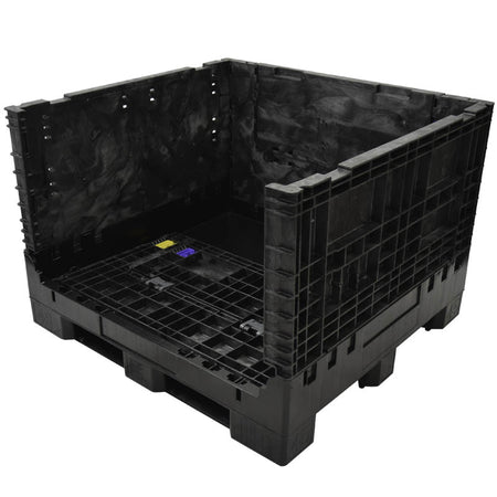 45" x 48" x 34" Extra-Duty Collapsible Bulk Container one wall down