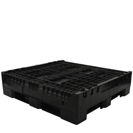 45" x 48" x 34" Extra-Duty Collapsible Bulk Container collapsed 