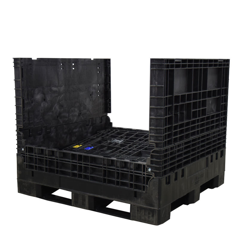 45" x 48" x 41" Collapsible Bulk Container two walls down