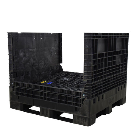 45" x 48" x 41" Collapsible Bulk Container two walls down