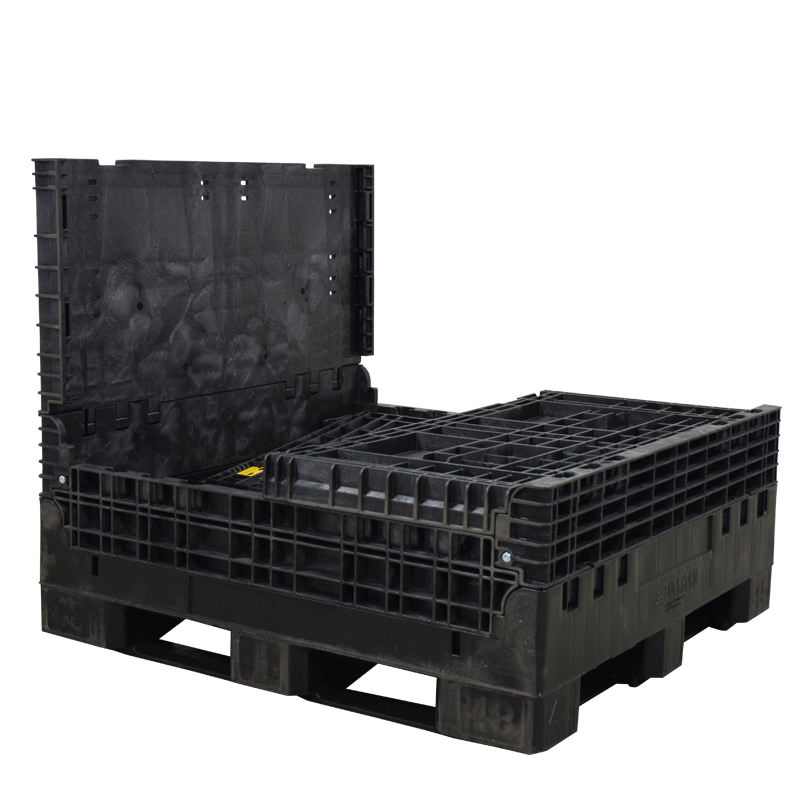 45" x 48" x 41" Collapsible Bulk Container three walls down