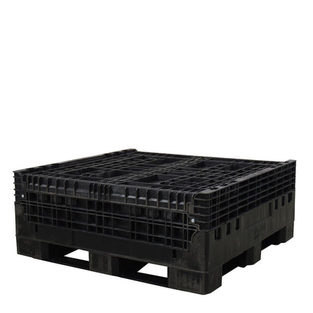 45" x 48" x 41" Collapsible Bulk Container collapsed 