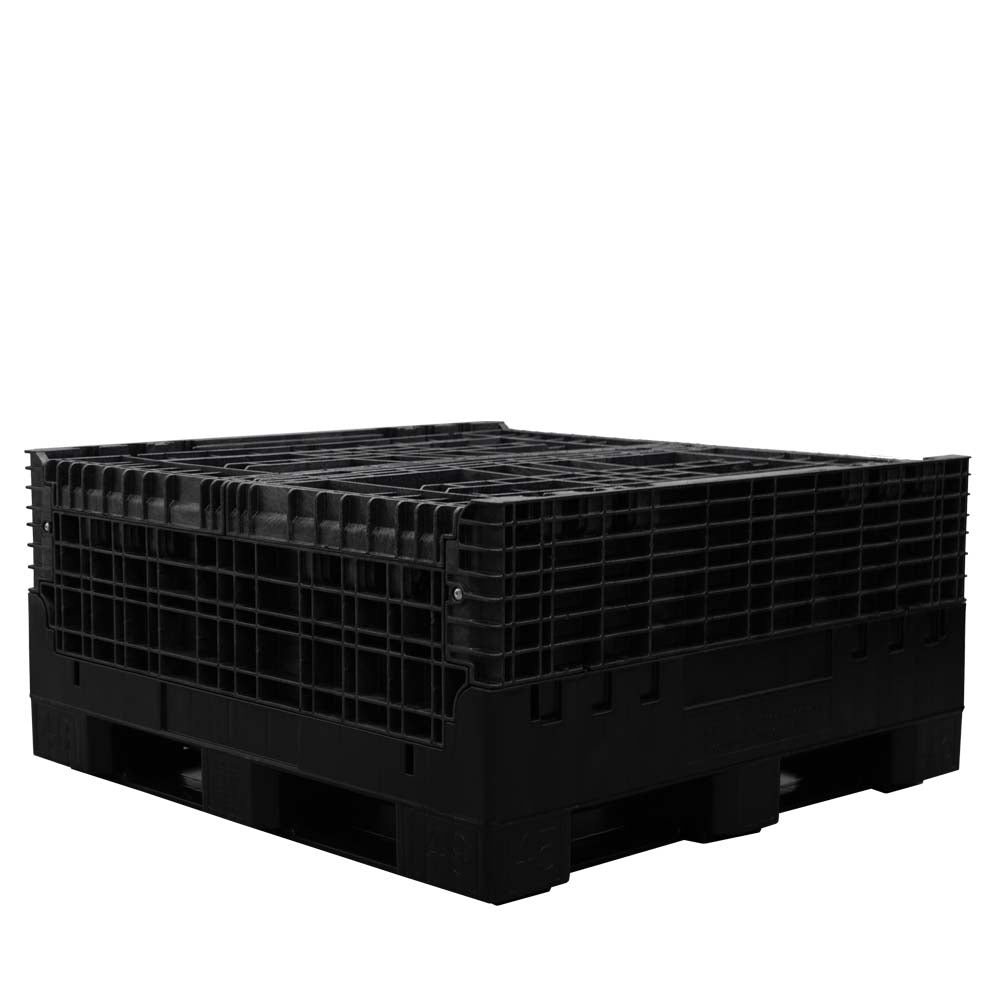 45x48x44 solid floor bulk container fully collapsed