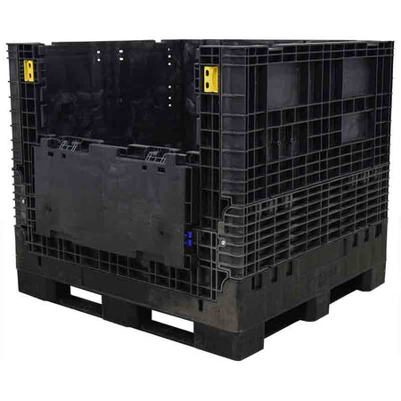 45x48x44 solid floor bulk container one drop door 