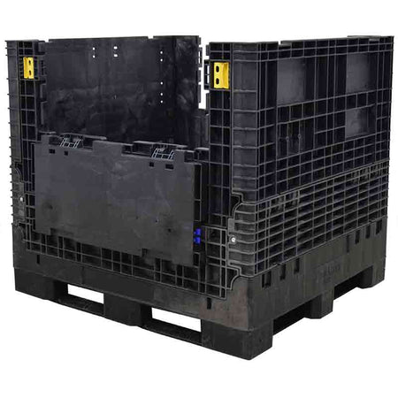 45x48x44 solid floor bulk container two drop doors 