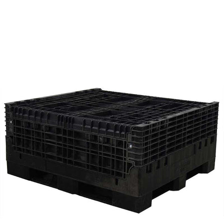 45x48x44 solid floor bulk container fully collapsed