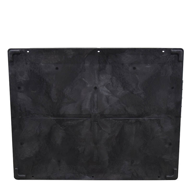 57x45x32 hopper bottom lid front view