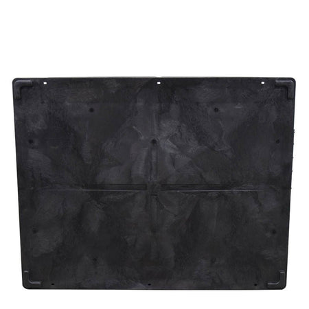 57x45x32 hopper bottom lid front view