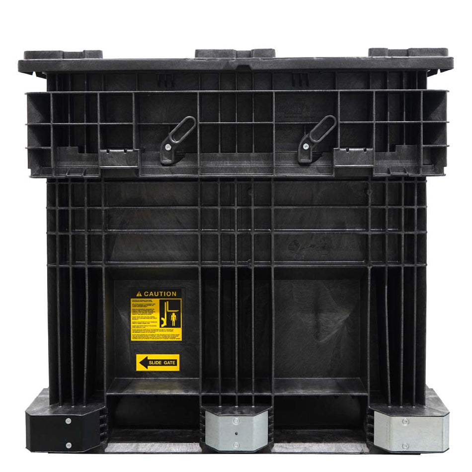 45" side view of the 57x45x41 seed box with lid