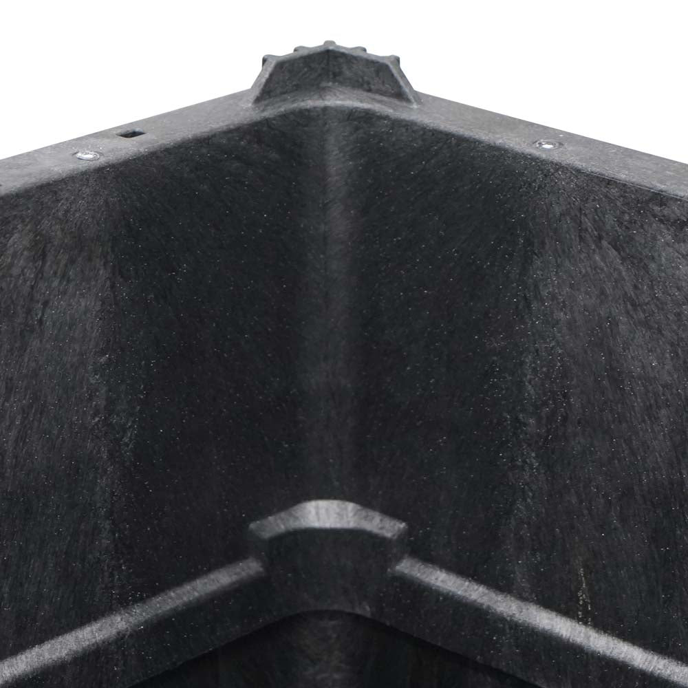 smooth inside of the 57x45x41 hopper bottom